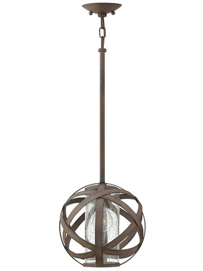 Carson Small Exterior Pendant in Vintage Iron.